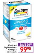 Centrum MyNutrients Omega3-60 Minigels