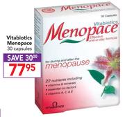 Vitabiotics Menopace 30 Capsules