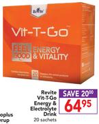 Revite Vit-T-Go Energy & Electrolyte Drink 20 Sachets