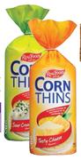 Real Foods Flavoured Corn Thins Assorted-125g Each
