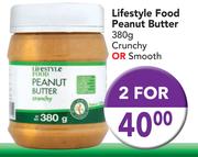 Lifestyle Food Peanut Butter Crunchy Or Smooth-2x380g