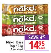 Nakd. Bars Assorted-30g/35g Each
