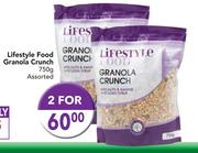 Lifestyle Food Granola Crunch Assorted-2x750g