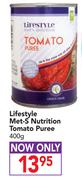 Lifestyle Met-S Nutrition Tomato Puree-400g