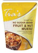 Tia's Wheat Free No Sugar Added Fruit & Nut Muesli-1kg