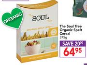 The Soul Tree Organic Spelt Cereal-375g