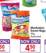 Manhattan Sweet Bags-50g Each