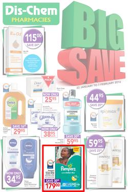 Dischem : Big Save (22 Jan - 7 Feb 2016), page 1
