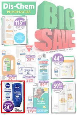 Dischem : Big Save (22 Jan - 7 Feb 2016), page 1