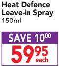 Argan Oil Heat Defence Leave-In Spray-150ml Each