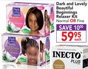 Dark And Lovely Beautiful Beginnings Relaxer Kit Normal Or Fine-Each