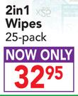 Garnier 2 In 1 Wipes-25's Pack
