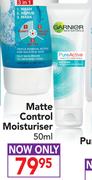 Garnier Matte Control Moisturiser-50ml