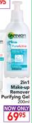 Garnier 2 In 1 Make-Up Remover Purifying Gel-200ml