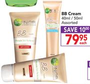 Garnier BB Cream Assorted-40/50ml Each