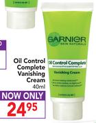 Garnier Oil Control Complete Vanishing Cream-40ml