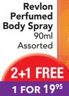 Fire & Ice Revlon Perfumed Body Spray Assorted-90ml Each