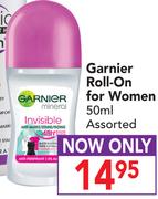 Garnier Roll-On For Women Assorted-50ml