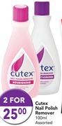 Cutex Nail Polish Remover Assorted-2x100ml