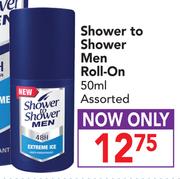 Shower to Shower Men Roll-On-50ml