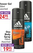Adidas Deo Body Spray-150ml Each