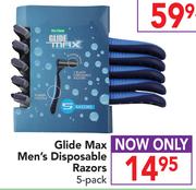 Glide Max Men's Disposable Razors-5 Pack