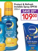 Nivea Protect & Refresh Invisible Spray SPF30-200ml