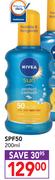 Nivea SPF50-200ml