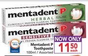 Mentadent P Toothpaste-100ml Each