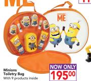 Despicable ME Minions Toiletry Bag With 9 Products Inside