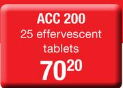 ACC 200 25 Effervescent Tablets