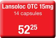 Lansoloc OTC 15mg-14 Capsules