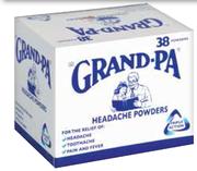 Grand-Pa Headache Powders-38 Powders Pack
