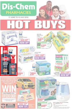 Dis-Chem : Hot Buys (17 Jun - 10 Jul 2016), page 1