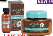 Argan Oil Hair Treatment-50ml Or Hydrating Mask-220ml Each
