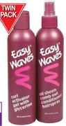 Easy Waves Curl Activator Gel Plus Conditioner Hairspray-2 x 250ml 