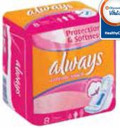 Always Pads 8 Pack Thick Long Wings-Per Pack