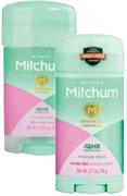 Mitchum Woman Anti-Perspirant Gel 63g Or Solid 76g Assorted-Each