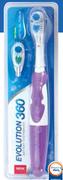 Evolution 360 Battery Operated Toothbrush Plus Extra Brush Head