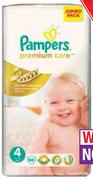 Pampers Premium Care Jumbo Pack Assorted Sizes And Quantities-Per Pack