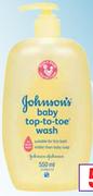 Johnson's Baby Top-To-Toe Wash-550ml