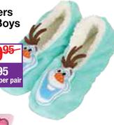 Sherpa Slippers For Girls Or Boys Assorted-Per Pair
