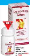 OsteoEze MSM Banded Pack 90 Capsules Plus 30 Free