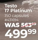 USN Testo 17 Platinum 150 Capsules