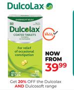Dulcolax & Dulcosoft Range