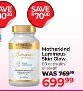 Motherkind Luminous Skin Glow 60 Capsules