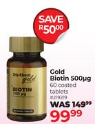 Dis-Chem Gold Biotin 500mg 60 Coated Tablets
