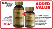 Dis Chem Gold B-Complex Slow Release 80 Coated Tablets-Each
