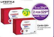 Lifestyle Health Cardio Q10+ 30 Vegecapsules-For 1