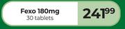 Fexo 180mg 30 Tablets
